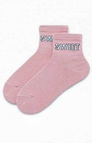 Calcetines PacSun Sweet & Sour Quarter Mujer Moradas | BAQNT8195