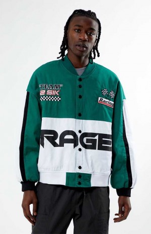 Chaquetas PacSun Rage Carreras Hombre Verde | TDUPY0817