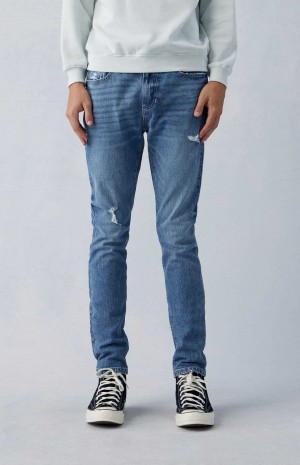 Jeans PacSun Comodidad Stretch Indigo Flaco Hombre Indigo | TXCZQ1092