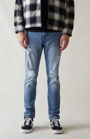 Jeans PacSun Eco Comodidad Stretch Indigo Slim Hombre Indigo | QMJGA7869