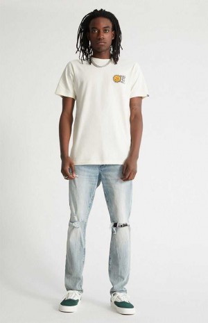 Jeans PacSun Flaco Comodidad Distressed Hombre SUPER DESTRUCTED | YKNOJ8410