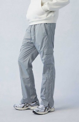 Pantalon PacSun Gray Nylon Directo Cargo Hombre Gris | JKCLZ2915