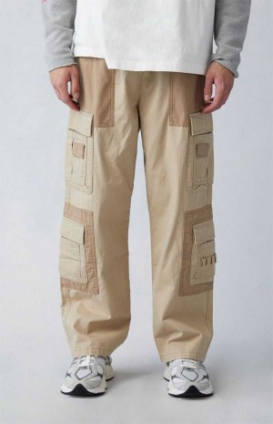 Pantalon PacSun Khaki Lona gy Cargo Hombre Kaki | KZIXS8021