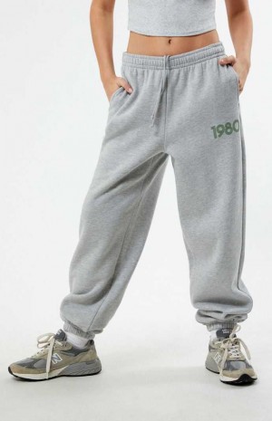 Pantalones PacSun 1980 Mujer Gris | RFVAD2970