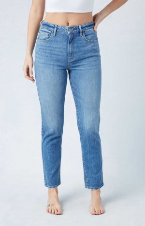 Pantalones PacSun Eco Stretch Medium Indigo Mom Mujer Indigo | WIYGR4215