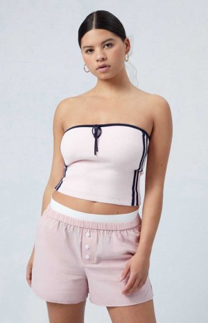 Pantalones PacSun Exposed Cintura Boxer Mujer Moradas | YBWIM7910