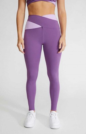 Pantalones PacSun PAC MOVE Active It Takes Two Yoga Mujer Moradas | CMFSP1697