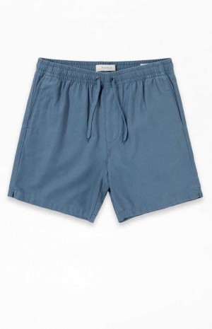 Short PacSun Blue Algodon Volley Hombre Azules | GWBZN9307