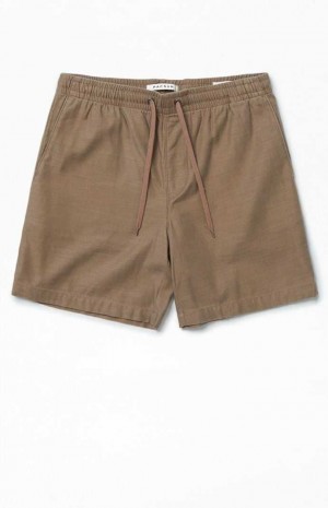 Short PacSun Brown Volley Hombre Gris Marrones | KSXQL3467