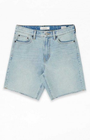 Short PacSun Eco Denim Cutoff Hombre Indigo | IFKPZ5634