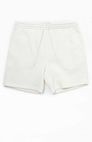 Short PacSun Fleece Cream Sweat Hombre Creme | RJGPN0861