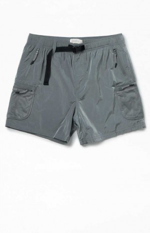 Short PacSun Tech Cargo Hombre Gris | UXNTI6704