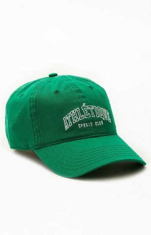 Sombrero PacSun Athletique Sports Club Dad Mujer Verde | XNZKB4069