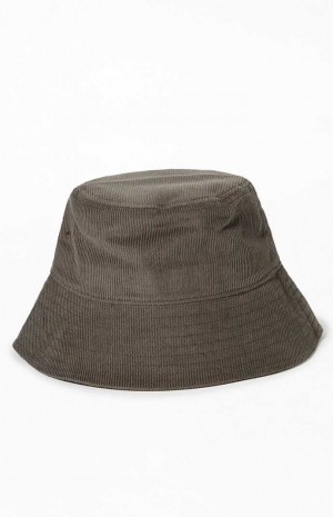 Sombrero PacSun Corduroy Bucket Mujer Verde | PFRDH5268