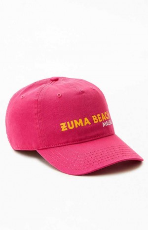 Sombrero PacSun Zuma Beach Strapback Mujer FUSHIA | UECSN7349