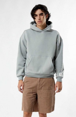 Sudadera con Capucha PacSun Gray Solid Hombre Gris | GHCNQ0791