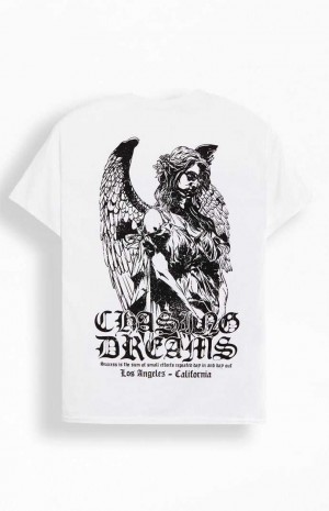 T-shirt PacSun Chasing Dreams Hombre Blancas | JIWCX4275