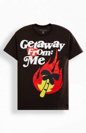 T-shirt PacSun Getaway From Me Hombre Marrones | LZGEQ2498