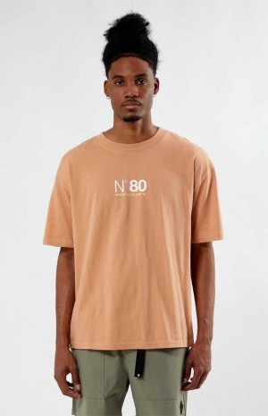 T-shirt PacSun Peach N80 Hombre Coral | TNDGL9451