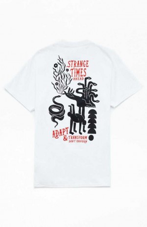 T-shirt PacSun Strange Times Hombre Blancas | YTSRN1957