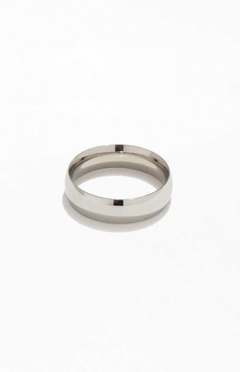 Anillo PacSun Stainless Steel Hombre Plateadas | CJRBZ8743