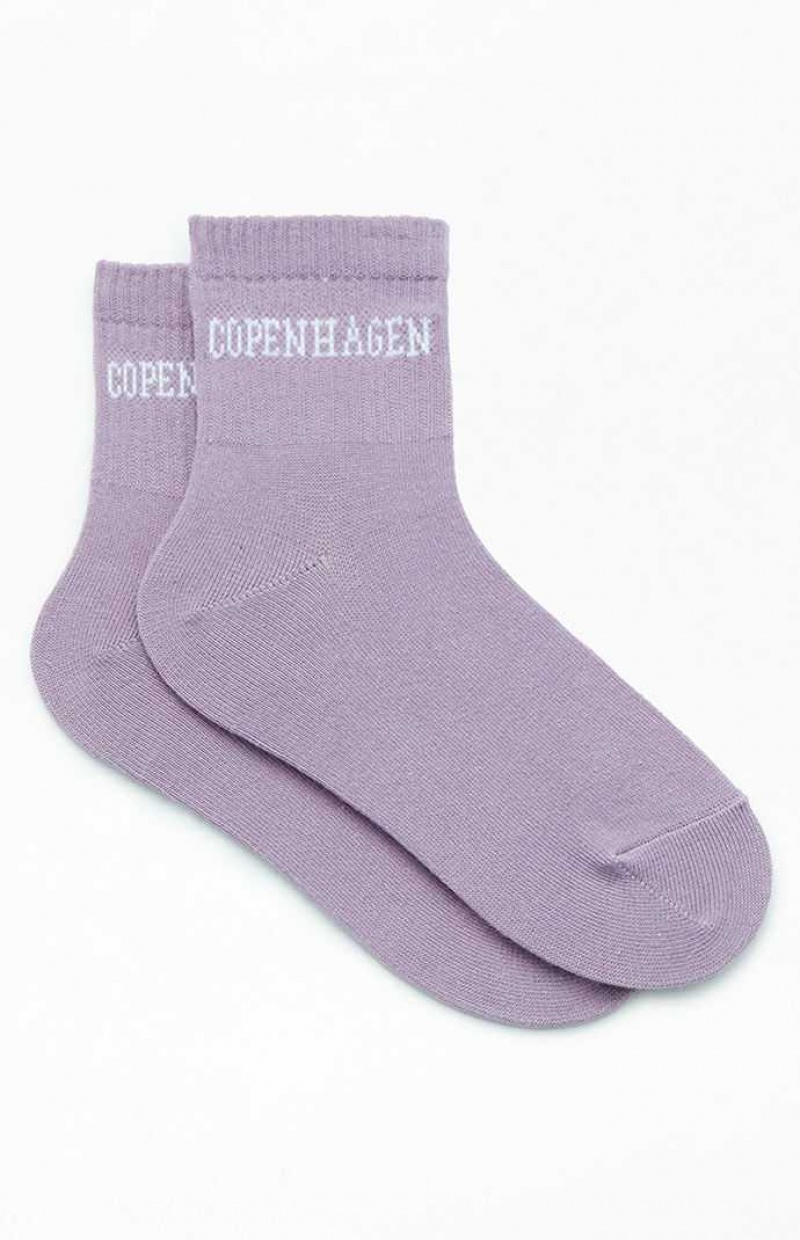 Calcetines PacSun Copenhagen Quarter Mujer Moradas | RVNEJ9501