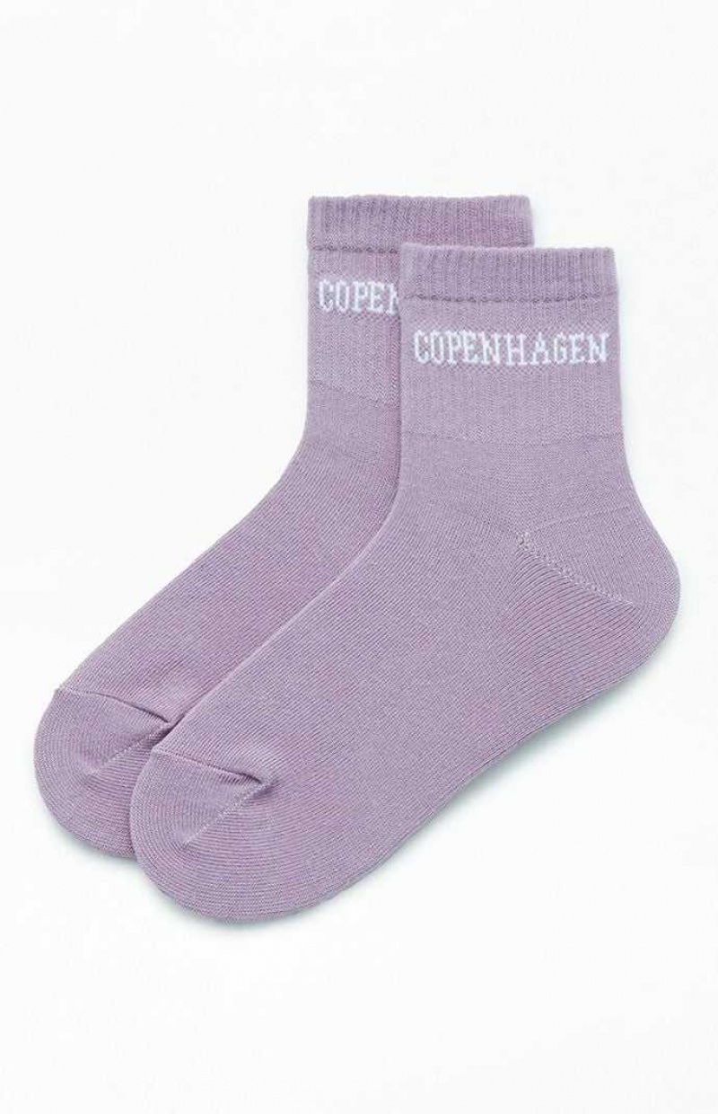 Calcetines PacSun Copenhagen Quarter Mujer Moradas | RVNEJ9501