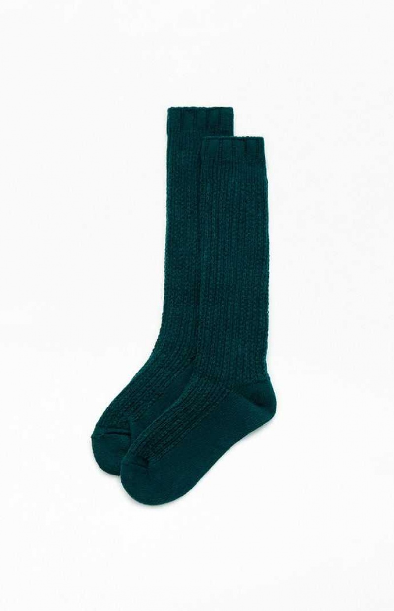 Calcetines PacSun Cozy Slouchy Crew Mujer Verde | GTDQK8341