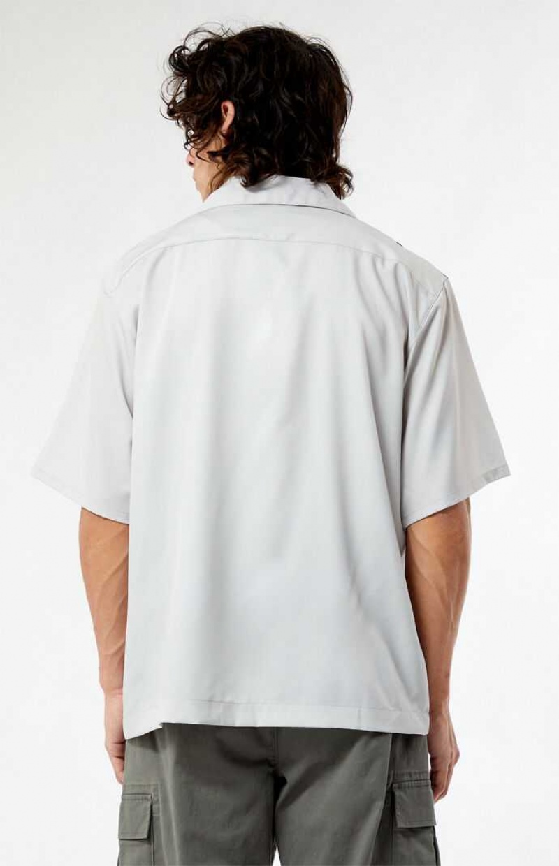 Camisas PacSun Manifest Carreras Woven Camp Hombre Creme | BEOHU2405