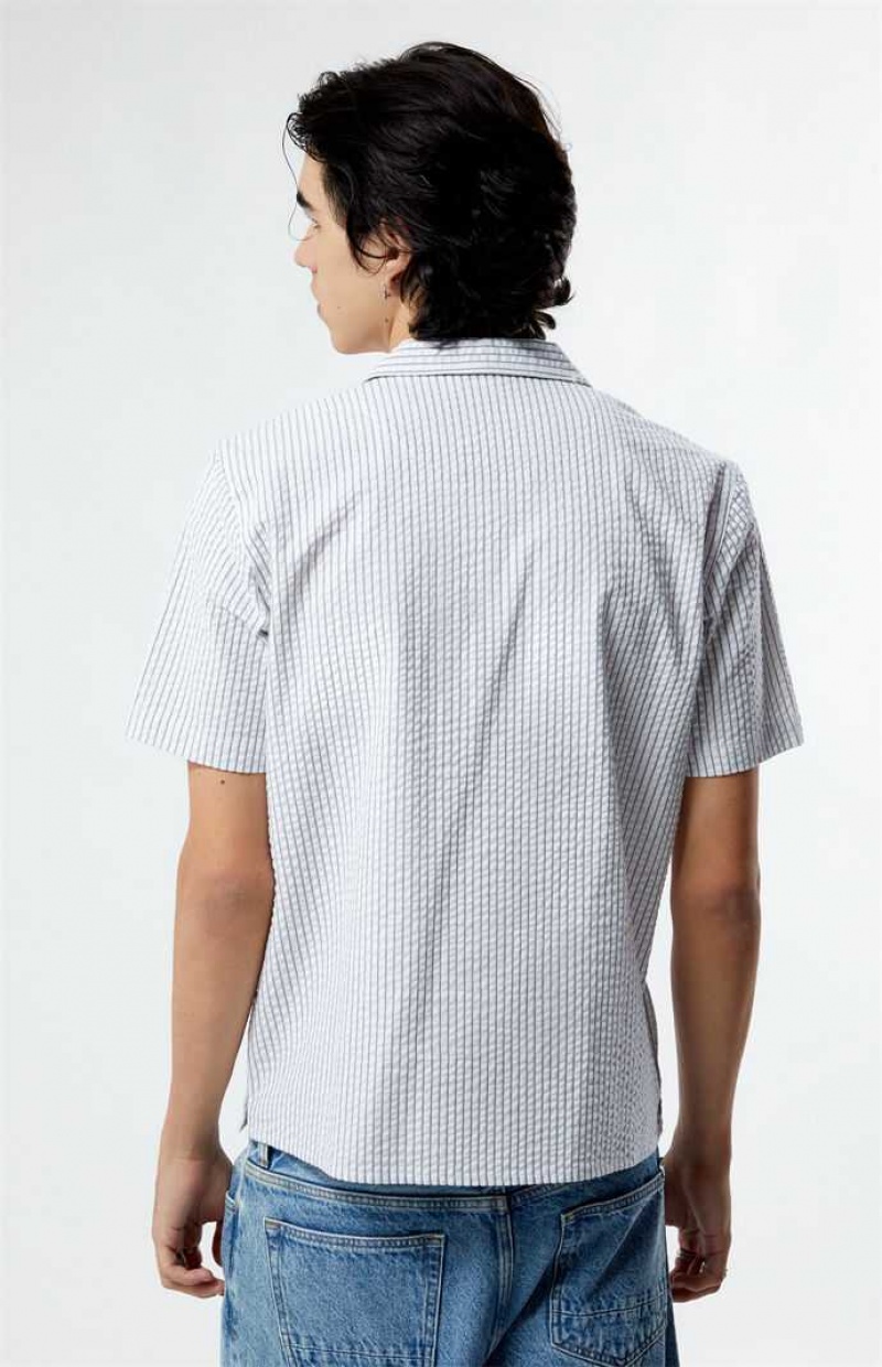 Camisas PacSun Mechanic Camp Hombre Blancas | EDVBO9173