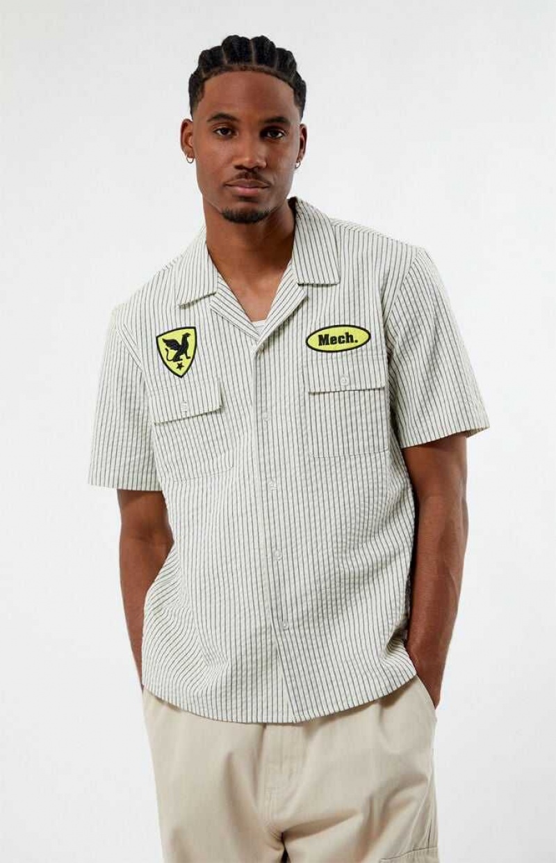 Camisas PacSun Mechanic Camp Hombre Marrones | WCEXS1650