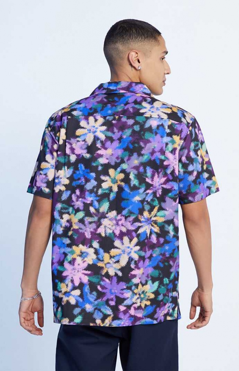 Camisas PacSun Obscure Oversized Camp Hombre Multicolor | AMKBD4127