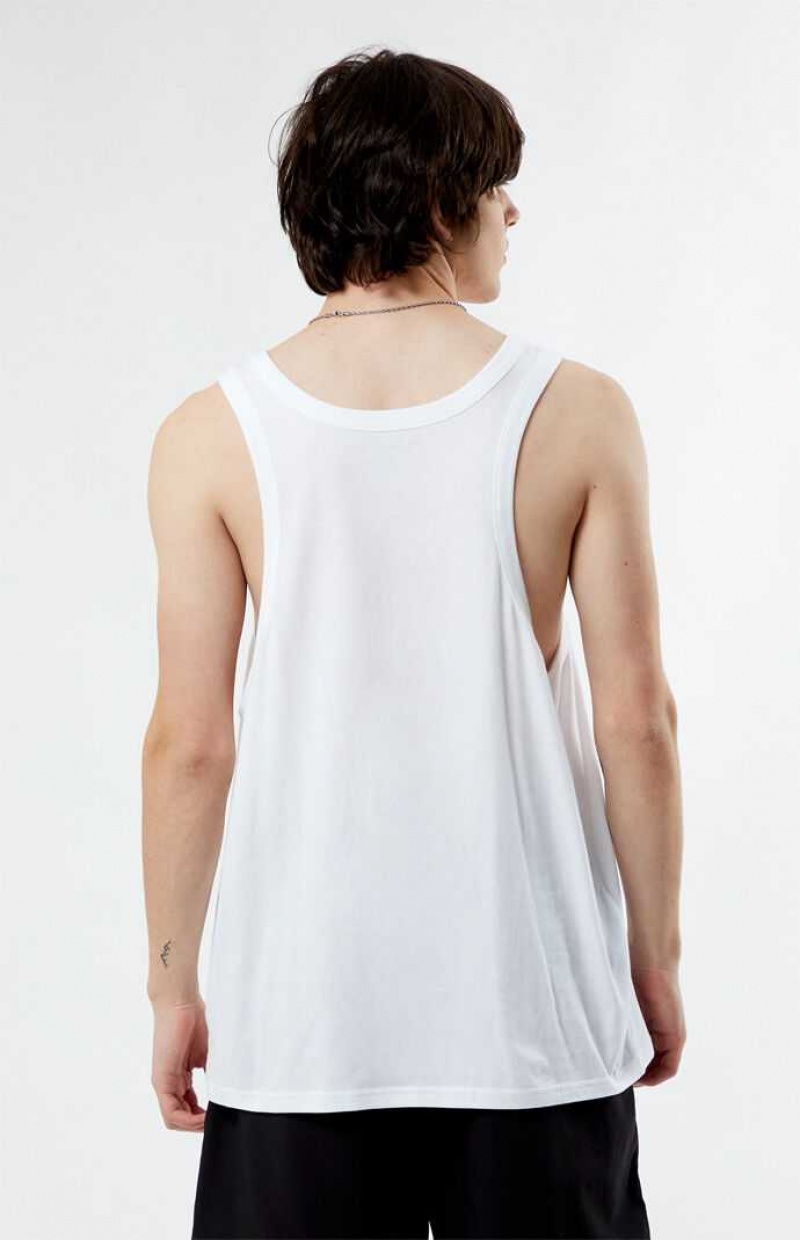 Camiseta sin Manga PacSun PS Basics Eco Sage Hombre Blancas | AZIRC5710