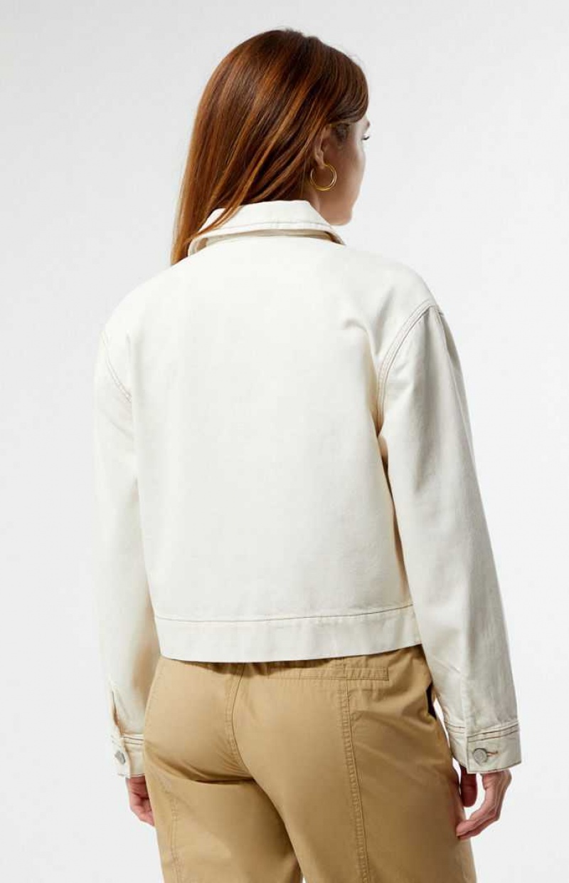 Chaquetas PacSun Gas Mujer Beige | LXSUP3056