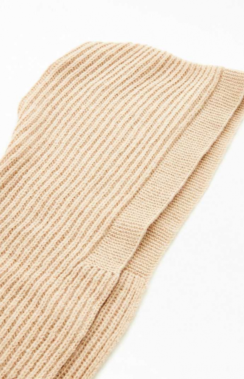 Clips PacSun Knit Scarf Mujer Marrones | GMAFT0813