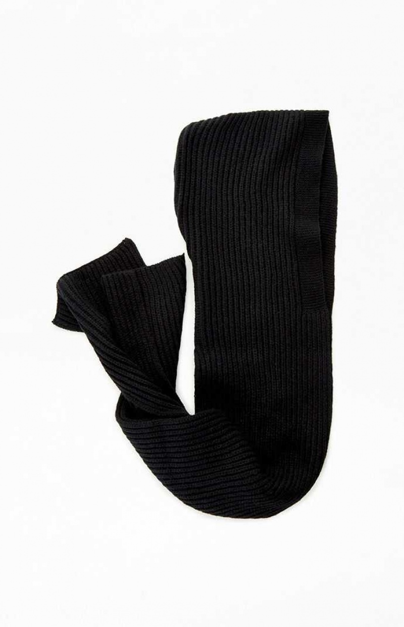 Clips PacSun Knit Scarf Mujer Negras | TRLUK4950