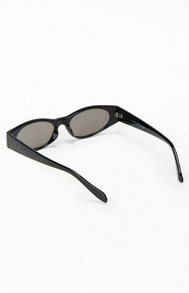 Gafas de Sol PacSun Low Profile Frame Hombre Negras Plateadas | GOURS4685