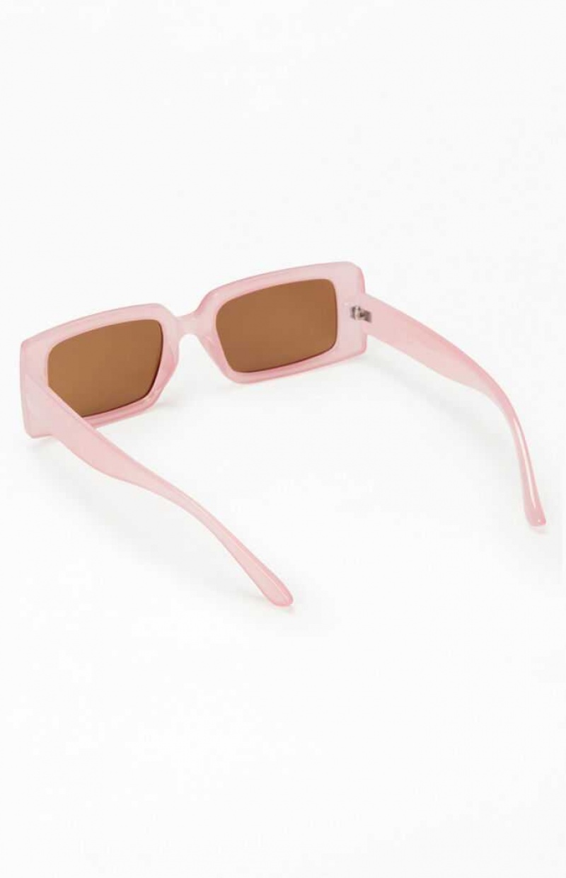 Gafas de Sol PacSun Pink Square Plástica Mujer Rosas | CGYWT8049