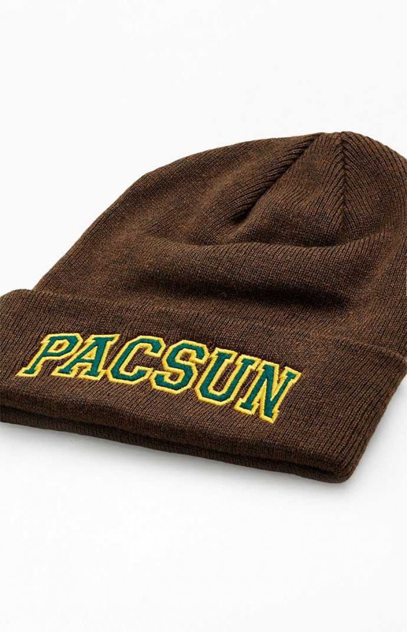 Gorro PacSun Arch Logo Hombre Gris | PSCOX7329