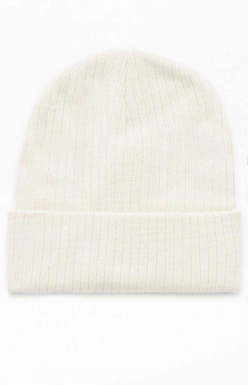 Gorro PacSun Basic Mujer Creme | WCBJD1250