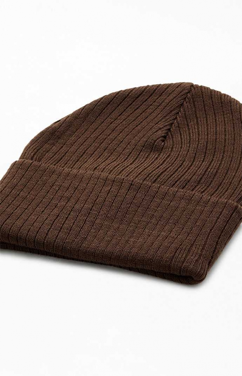 Gorro PacSun Basic Mujer Marrones | IGUKL6302