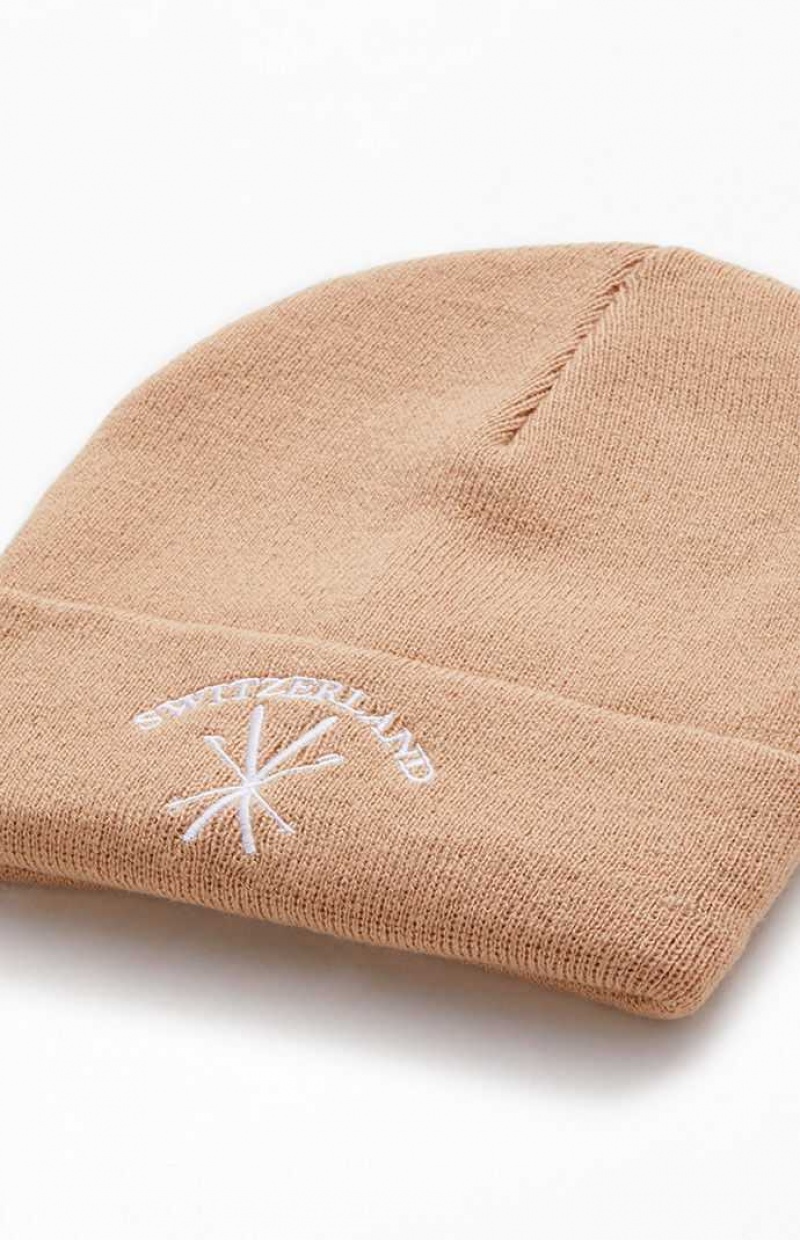 Gorro PacSun Switzerland Mujer Marrones | DBGNK7495