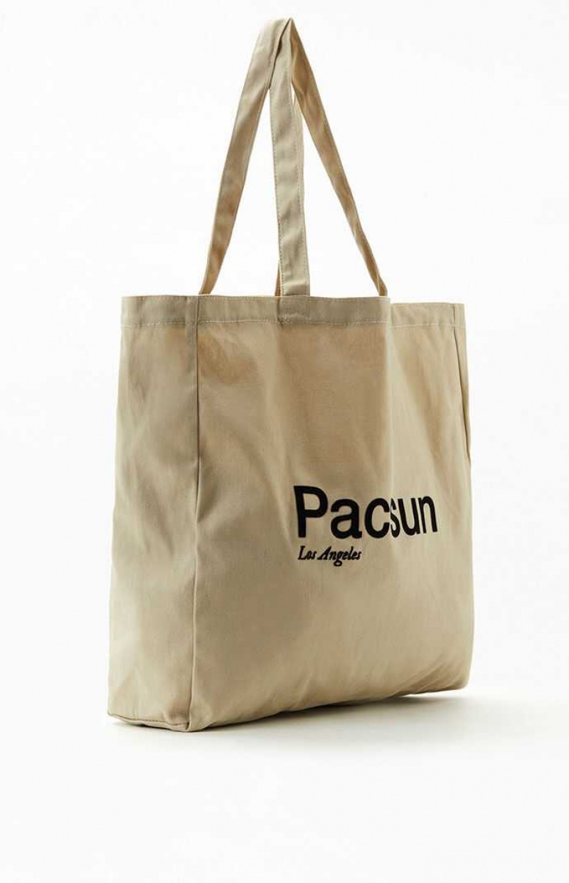 Handbags PacSun Los Angeles Tote Mujer Marrones | QAUIW9783