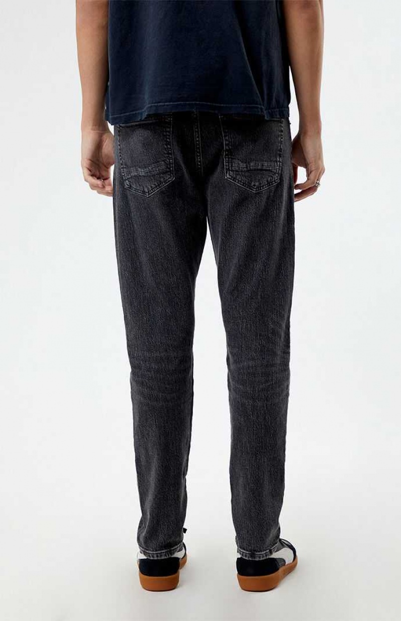 Jeans PacSun Comodidad Stretch Washed Black Slim Hombre Negras | QBVAX6974