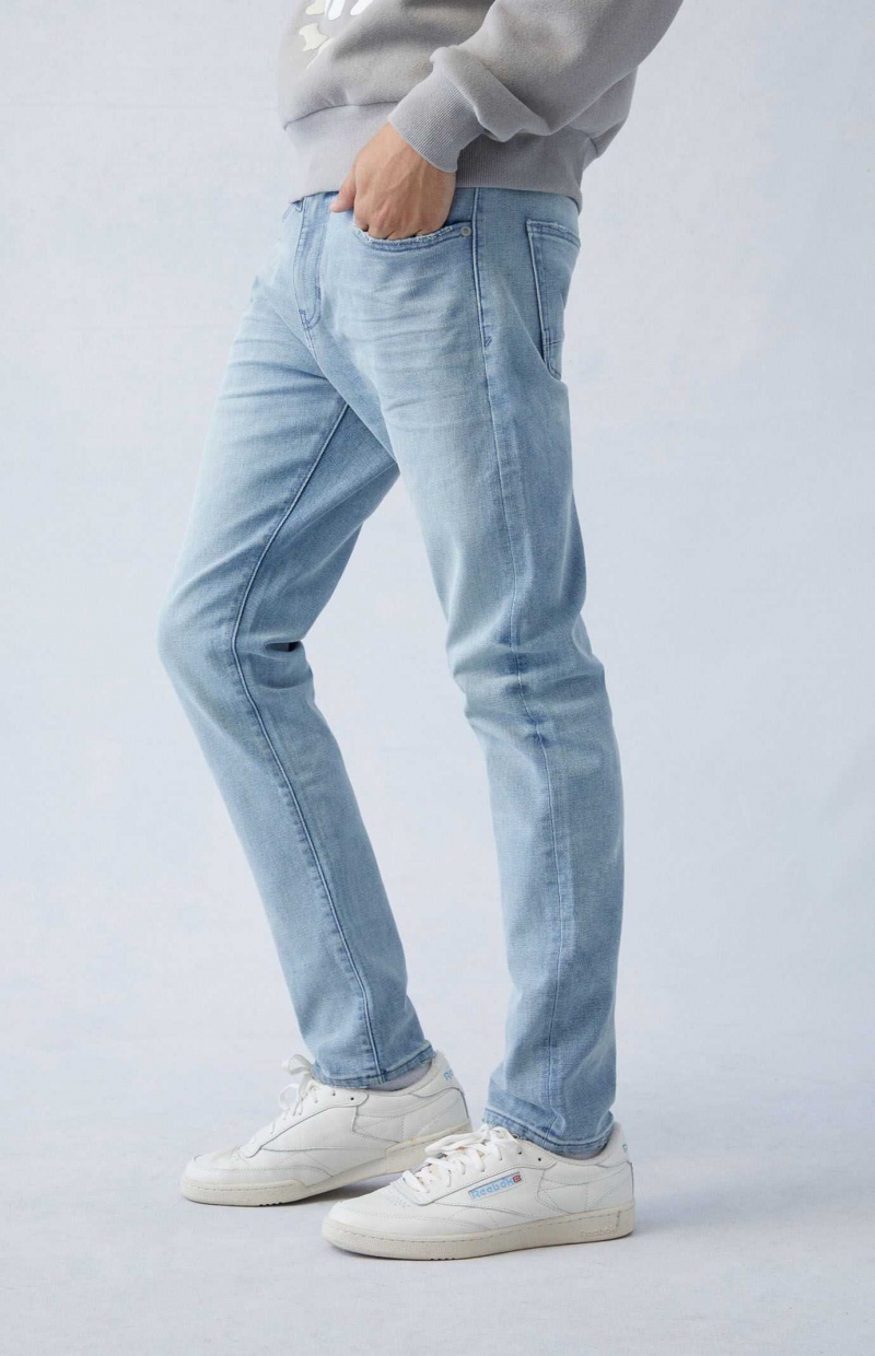 Jeans PacSun Eco Comodidad Stretch Light Indigo Slim Hombre Indigo Claro | QWDTK6537