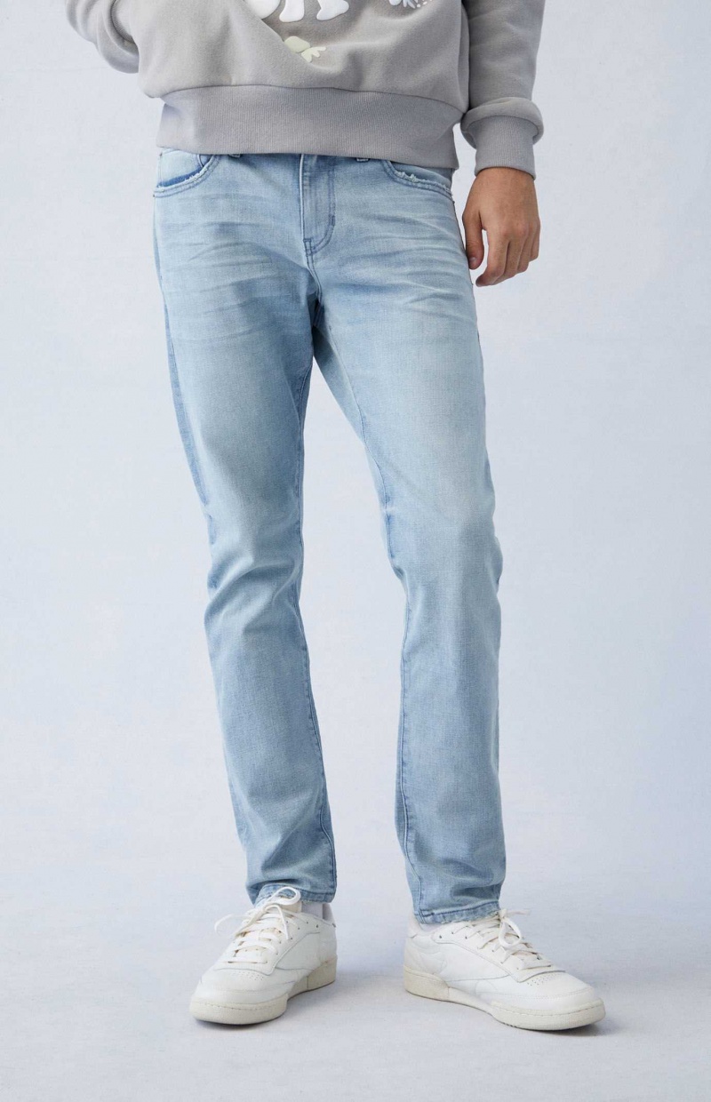 Jeans PacSun Eco Comodidad Stretch Light Indigo Slim Hombre Indigo Claro | QWDTK6537