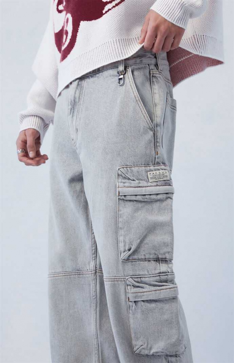 Jeans PacSun Eco Gray gy Cargo Hombre Gris | MUZVF1637