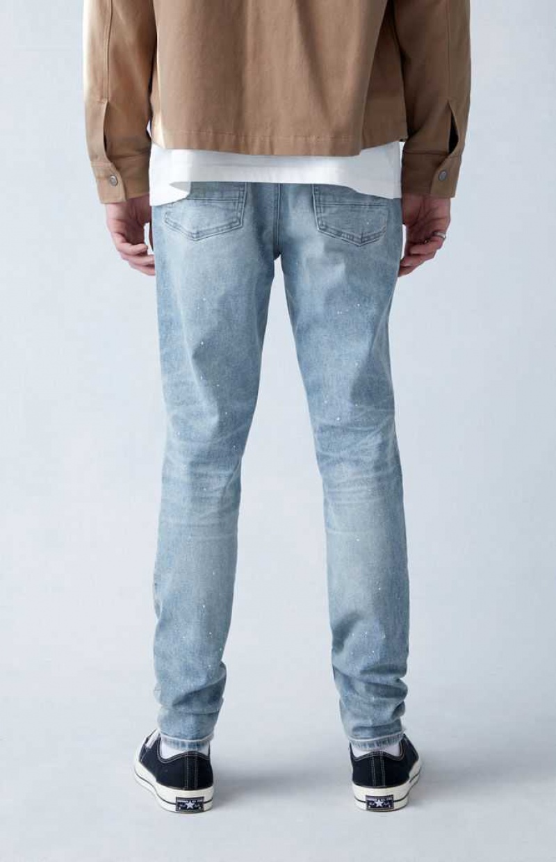 Jeans PacSun Eco High Stretch Indigo Flaco Hombre Indigo | TSBNH4602