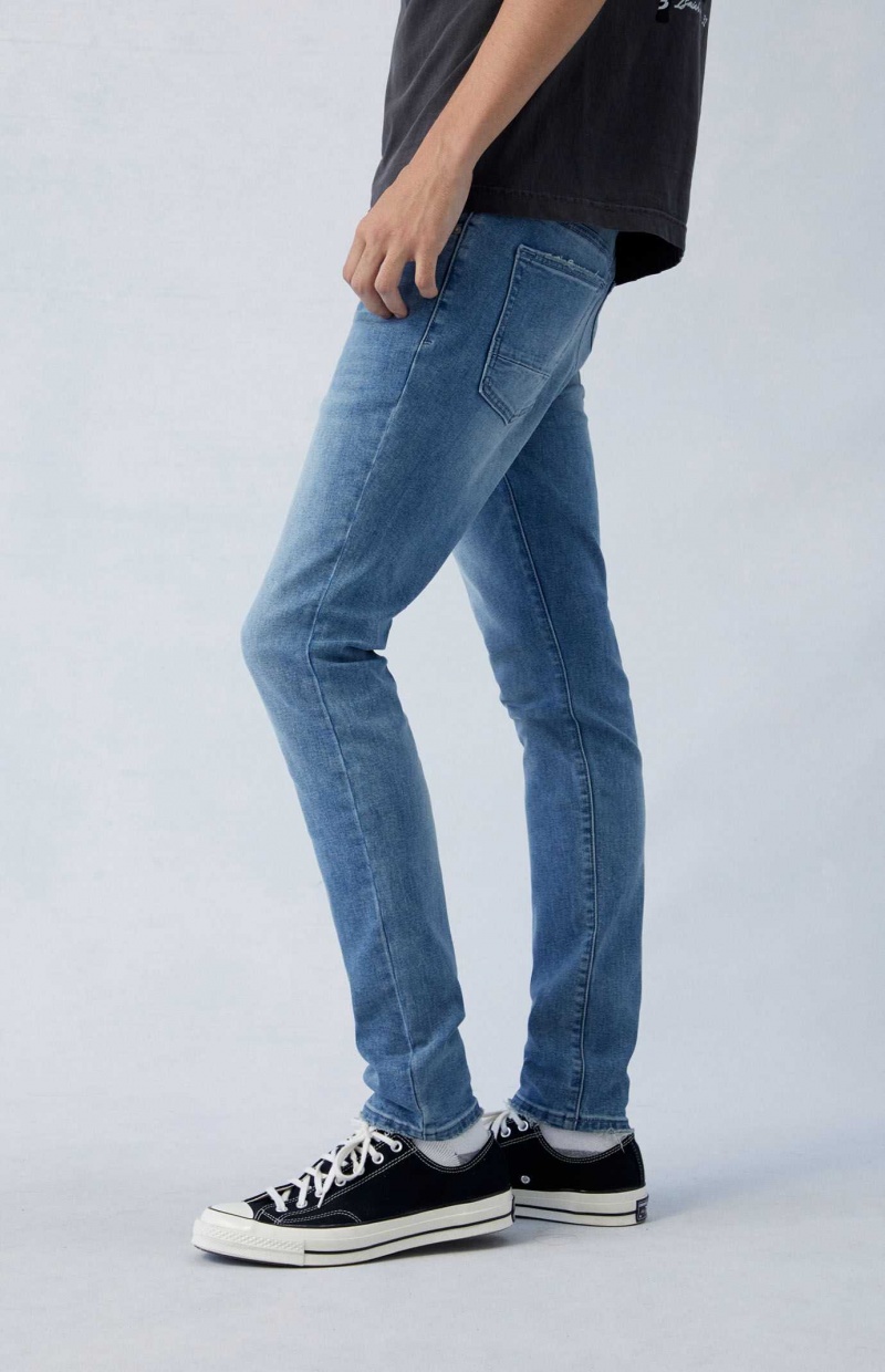 Jeans PacSun Eco High Stretch Indigo Flaco Hombre Indigo | HJYFZ4685