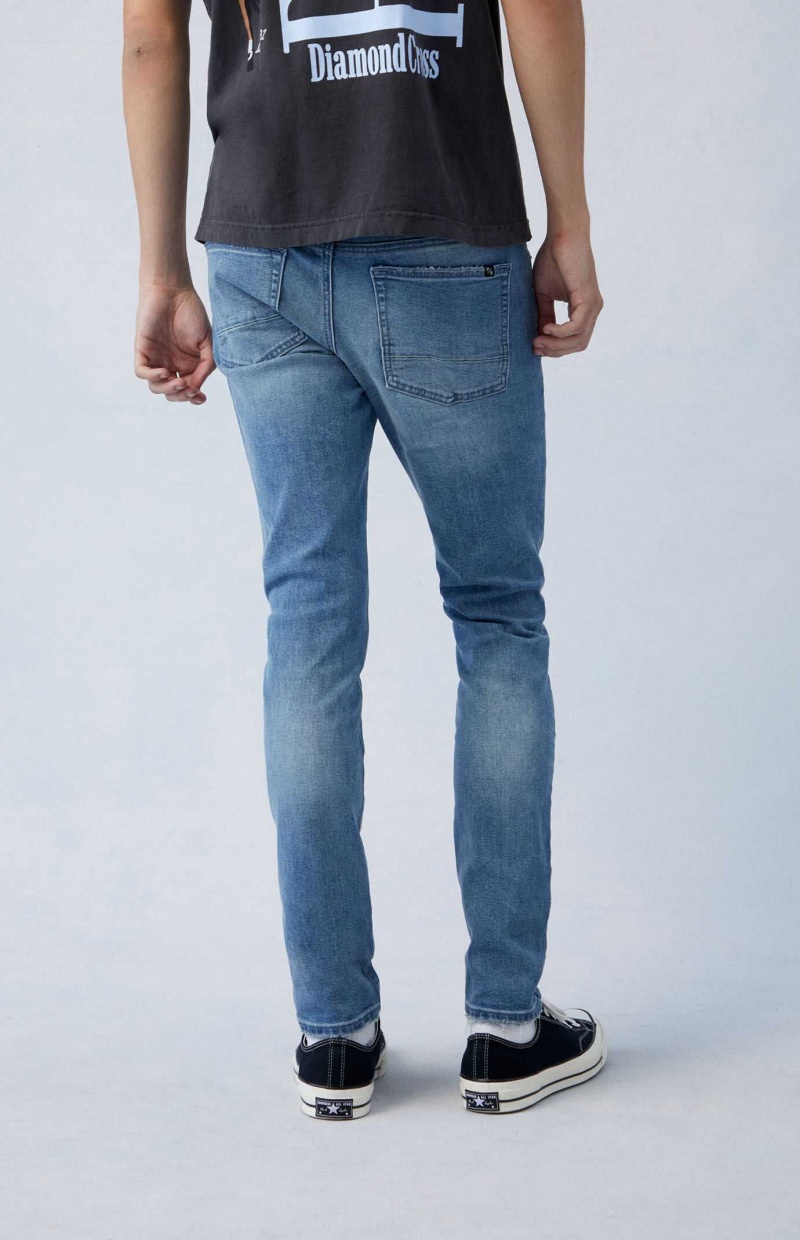 Jeans PacSun Eco High Stretch Indigo Flaco Hombre Indigo | HJYFZ4685